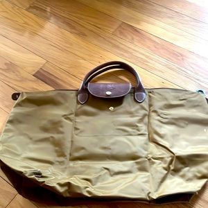 Long Champ Nylon Le Pliage Weekender Bag